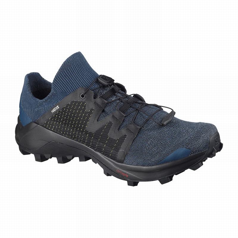 Salomon Israel CROSS W /PRO - Womens Trail Running Shoes - Navy/Black (JGRU-74680)